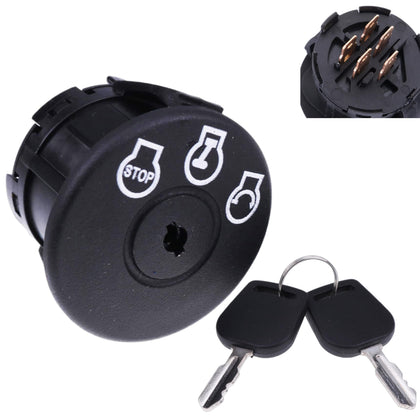 JEENDA ignition switch key with OEM replacement fit for multiple riding mowers