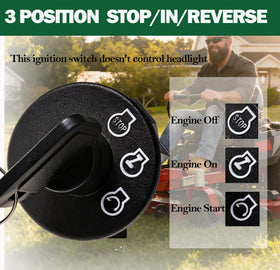 JEENDA ignition switch label and parts image helps matching with part numbers.