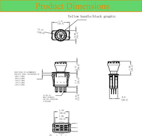 Installed JEENDA PTO switch on a mower showcases plug-in design.