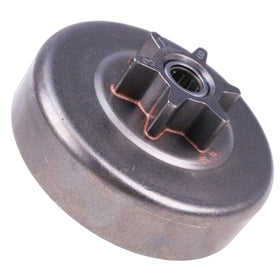 JEENDA sprocket clutch drum 3/8in close-up showing six teeth for durable cutting