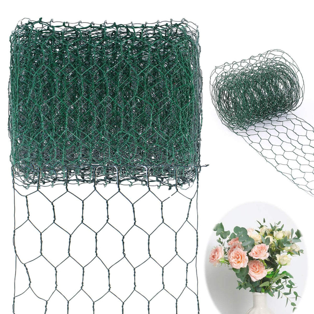 JELIEE chicken wire for floral arrangements hexagonal mesh ideal for wreath frames