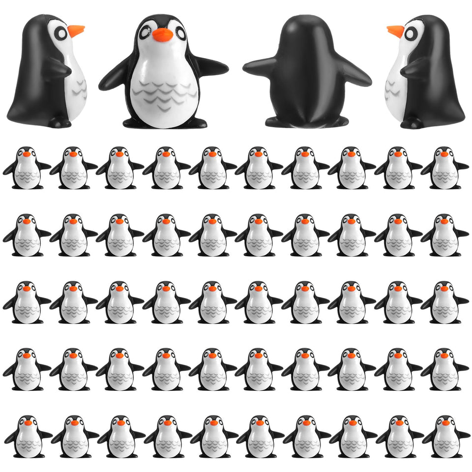 JellyArch 30 penguin figurines set for fairy gardens and micro landscapes