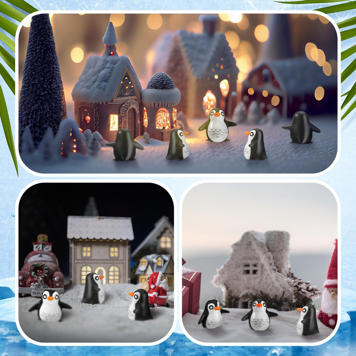 JellyArch penguin mini garden decor enhances fairy garden charm.