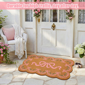 Jenaai 16x29 entryway mat fits standard doorways for easy placement.