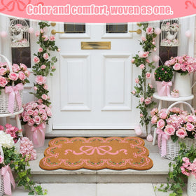 Jenaai durable imitation coir fiber doormat designed for daily indoor outdoor use.