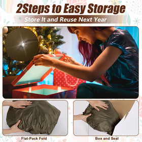 Jenaai farmhouse-style nativity scene inflatable display