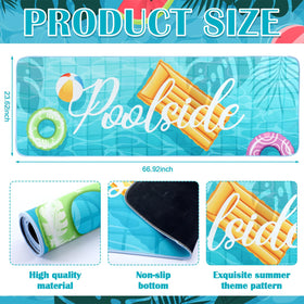 Jenaai large pool edge mat offers quick drainage and fast drying.