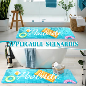 Jenaai mat with drainage system keeps floors dry and safe.