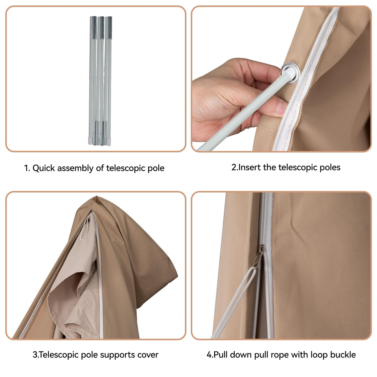 Jentafix cover helps your outdoor space stay tidy and ready for use.