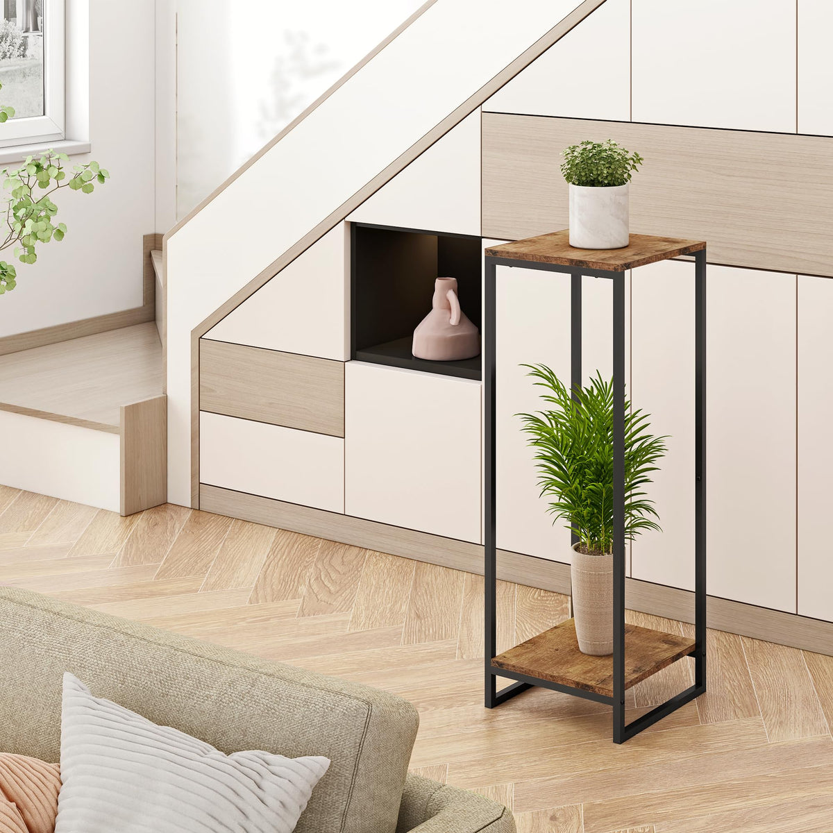 JEPRECO Multi-purpose display stand doubles as a pedestal.
