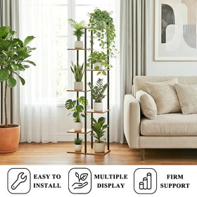 JEPRECO plant stand close-up of metal frame highlighting stability and rust resistance
