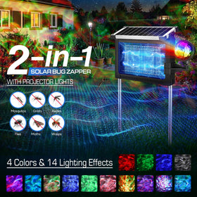 4500V electric grid attracts and eliminates flying insects near outdoor spaces