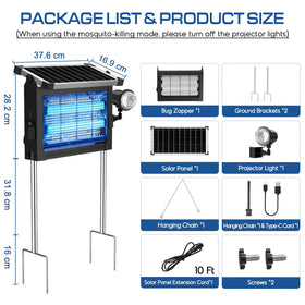 Covers up to 2100 square feet for patios, decks, and gardens