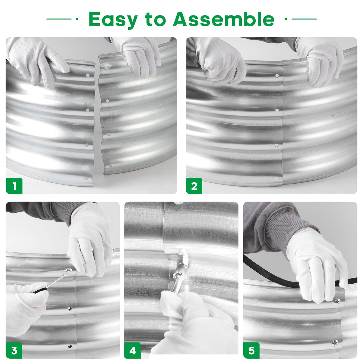JERIA open-ended assembly with no sharp corners promotes safer setup