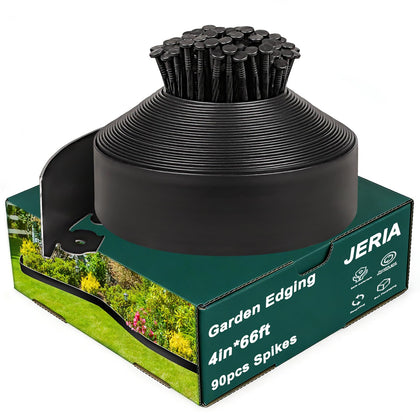 JERIA garden edging kit defines lawn borders and keeps mulch tidy for a polished yard.