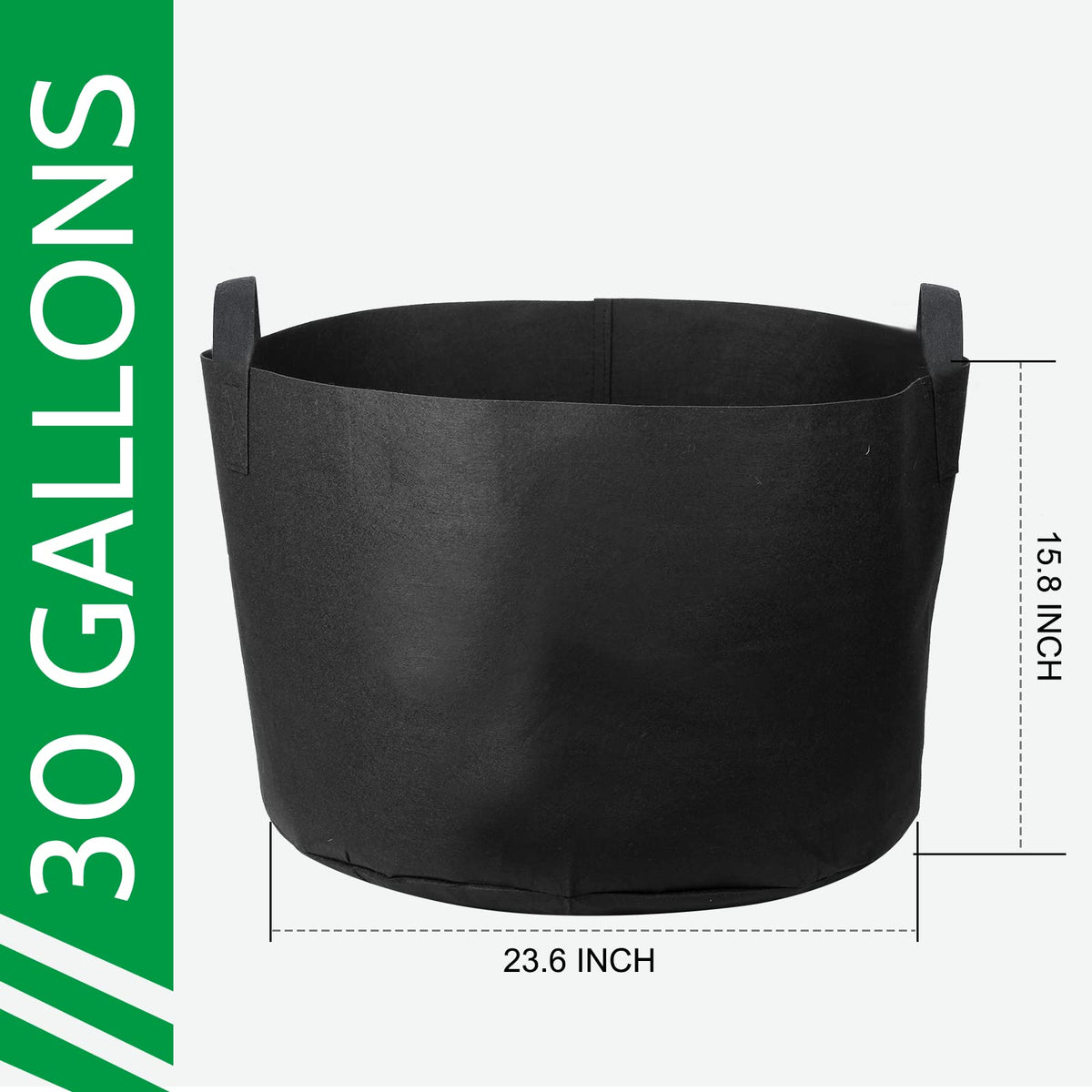 JERIA nonwoven fabric promotes healthier root growth and easy drainage.