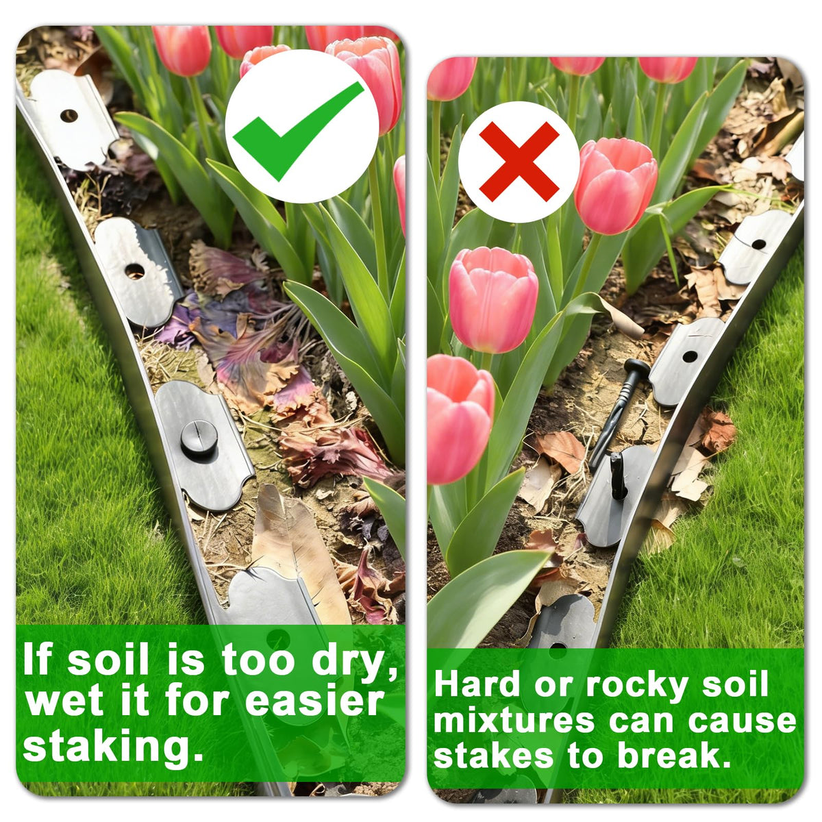JERIA outdoor border kit for durable, low-maintenance lawn edges.