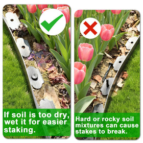JERIA outdoor border kit for durable, low-maintenance lawn edges.