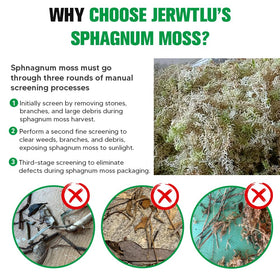 Jerwtlu terrarium moss maintains humidity for reptiles and isopods