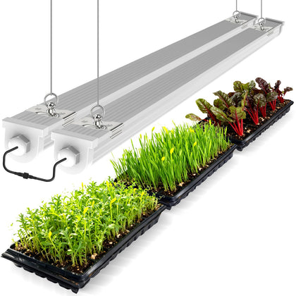 JESLED 4ft waterproof grow light strip mounted IP65 for humid indoor spaces.