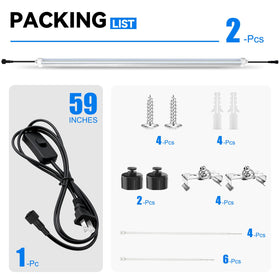JESLED includes brackets, zip ties, and anchors for quick setup.