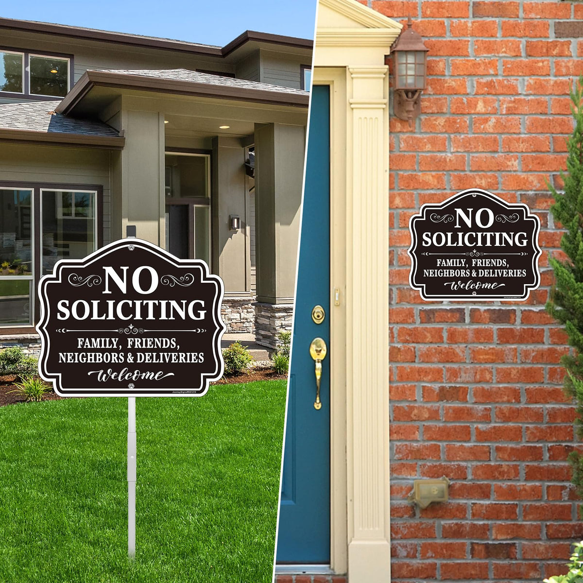 Jesmaysigns clear warning text attracts attention while staying courteous.