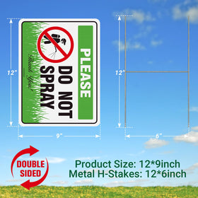 JesmaySigns double-sided yard sign with stakes enhances curbside warning visibility.