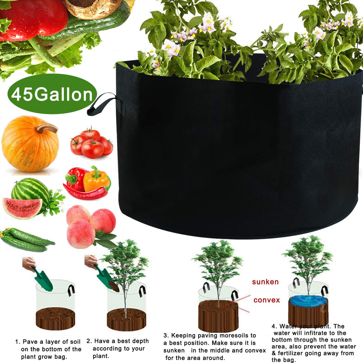 JES&MEDIS air-prune fabric prevents root tangling for vigorous growth.