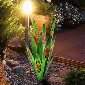 Jesokiibo Tequila rustic agave yard stake sculpture adds unique garden charm.
