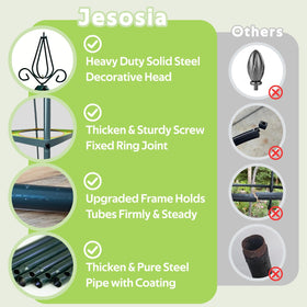 Jesosia elegant trellis enhances outdoor or indoor plant displays.