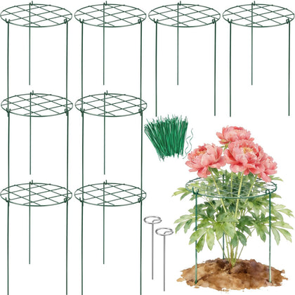 Jesosia grow-through flower support bouquet-top design elevates blooms upright
