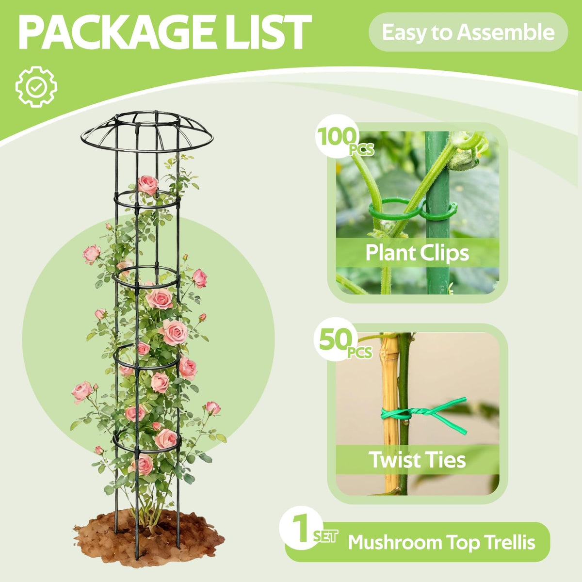Jesosia garden trellis allows hanging lights to create a magical nighttime ambiance.