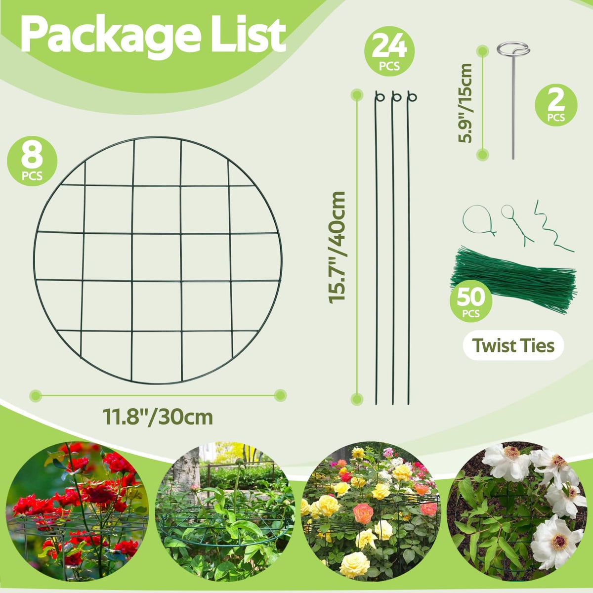 Jesosia peony-rose display frame keeps blooms vibrant and upright