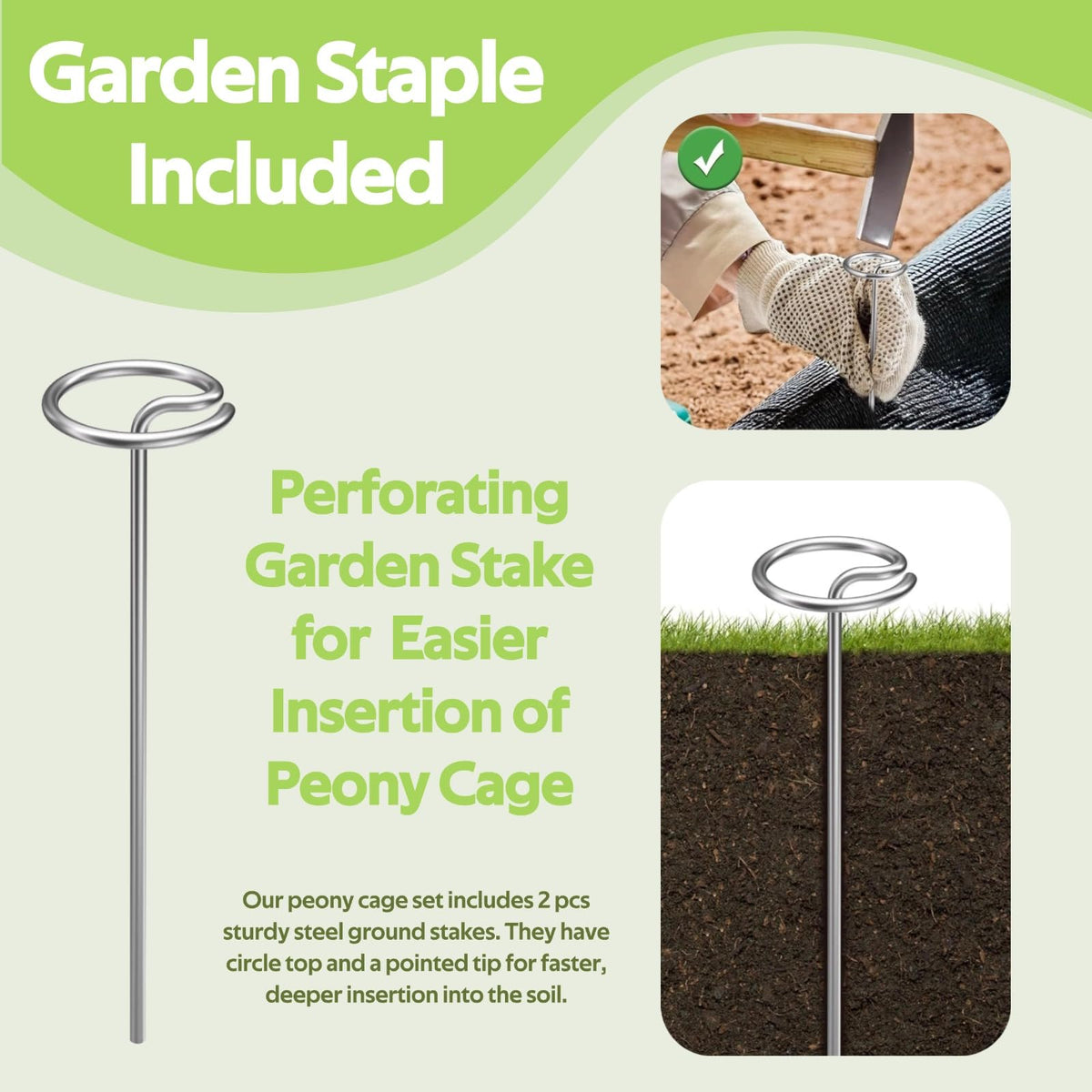 Jesosia assembled garden frame ready for quick, tool-free setup