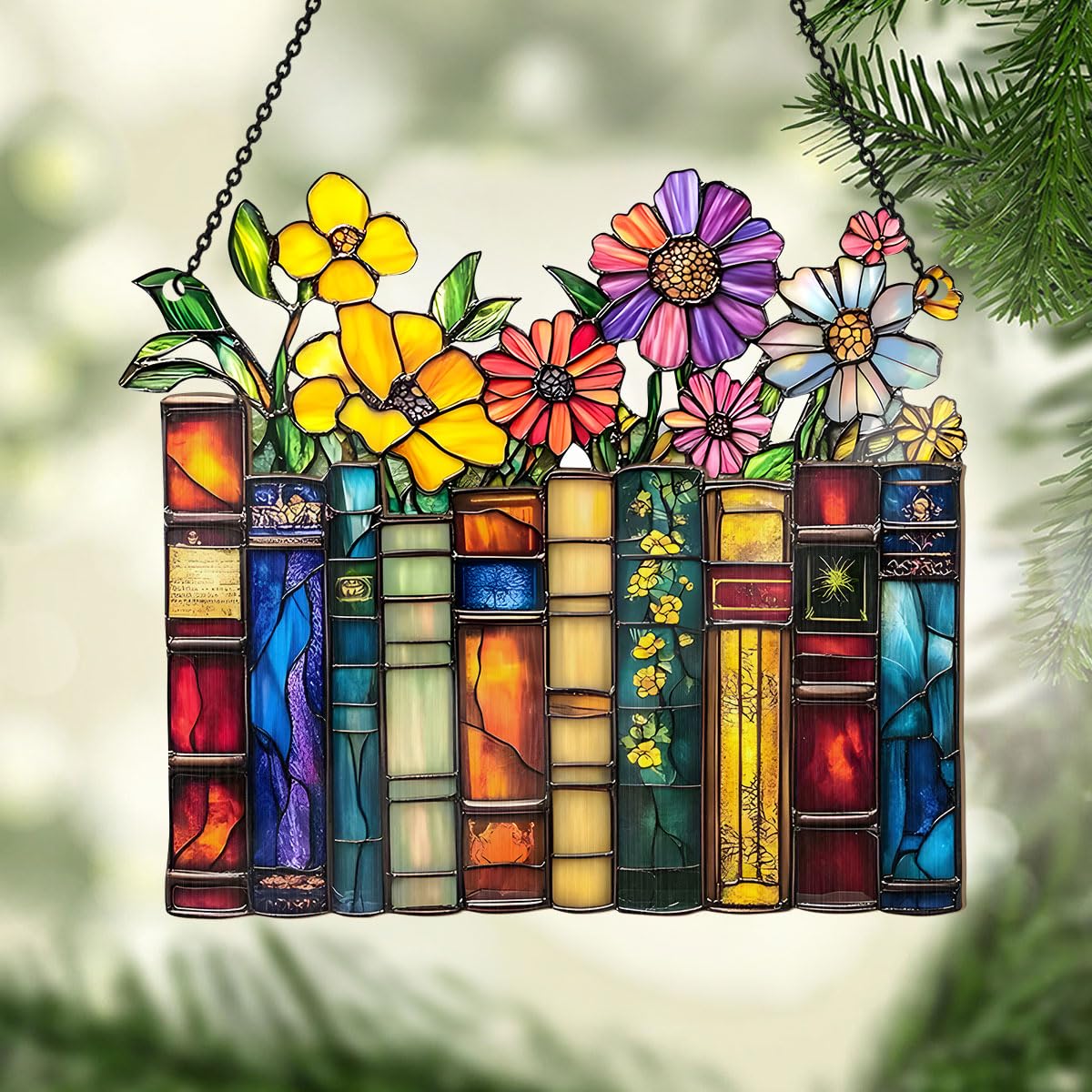 Jesususpirit eight-inch suncatcher brightens small windows with vivid reflections.