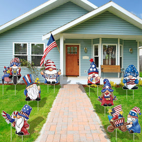Jetec bright red, blue, white print to attract attention in your yard