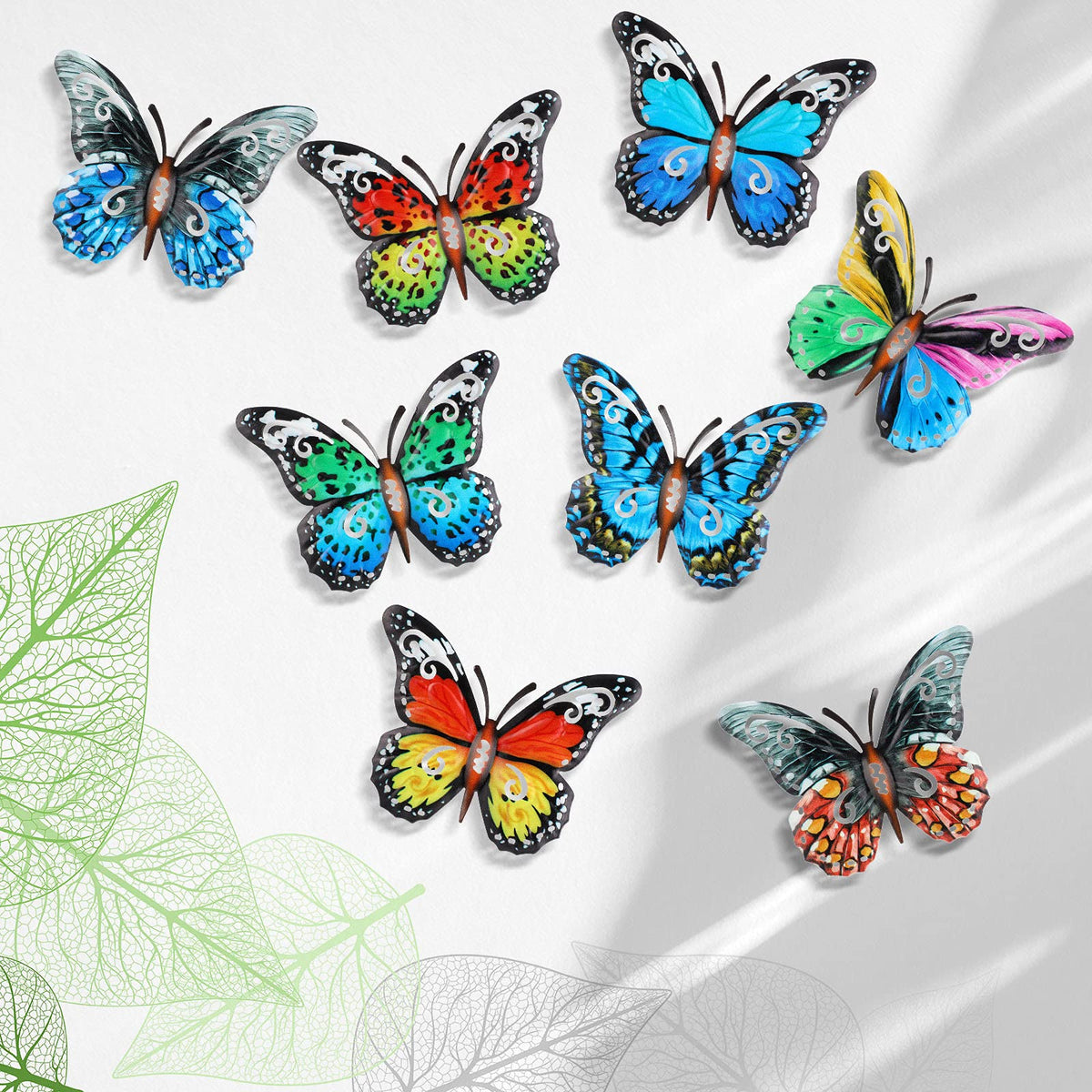Jetec butterfly wall decor-2 brings lively charm to fences and patios