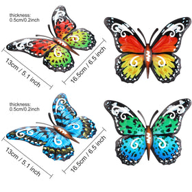 Jetec butterfly wall decor-3 features vivid hues for garden spaces and balconies