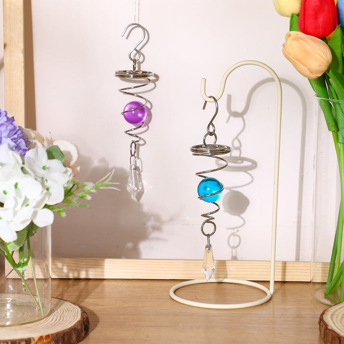 Jetec crystal glass ball decor enhances indoor windows with shimmering light.