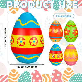 Jetec Easter eggs pattern-2, charming print for porch display and seasonal cheer.