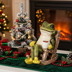 Jetec exquisite miniature frog garden statue adds color and whimsy anywhere.