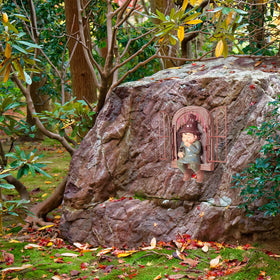 Jetec gnome windowpane swing brightens your yard with playful motion.