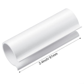 Jetec greenhouse clip fitting a half-inch pipe on a white frame