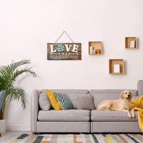 Jetec metal hanging sign dog room decor durable and rust resistant.