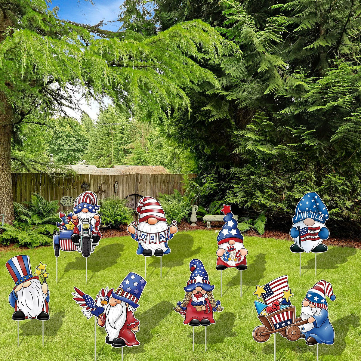 Jetec outdoor garden decor sign set designed for holiday celebrations