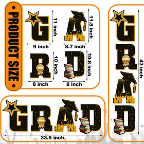Jetec outdoor graduation decor provides weather-ready yard appeal.