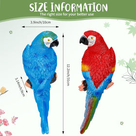 Jetec parrot blue hanging pose enhances patio ambience