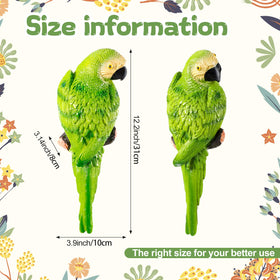 Jetec parrot decor red adds vibrant color to garden or patio display