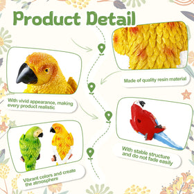 Jetec parrot decor yellow brightens outdoor walls with lifelike charm