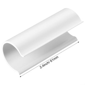 Jetec white PVC clip highlights rust-free durability for greenhouse hoops